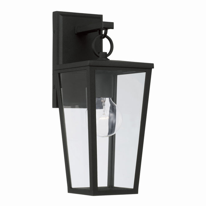 Capital Lighting 948111BK One Light Outdoor Wall Lantern, Black