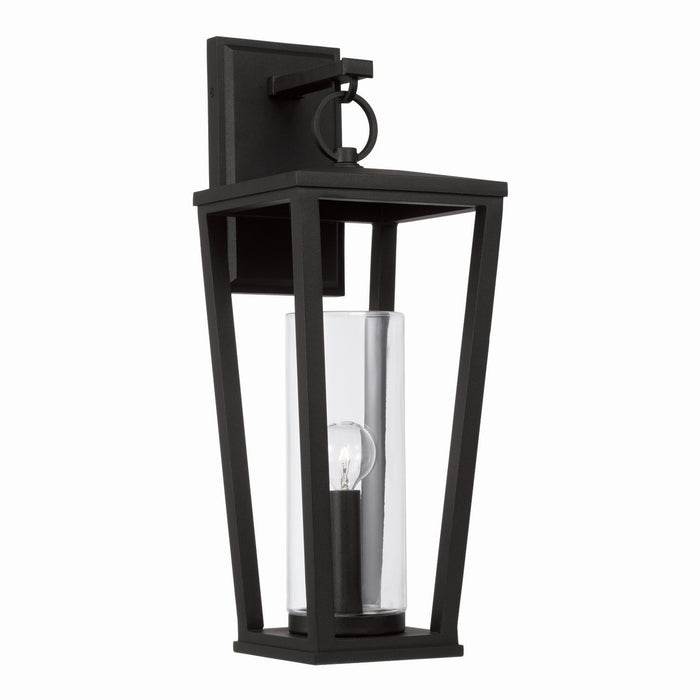 Capital Lighting 948112BK One Light Outdoor Wall Lantern, Black