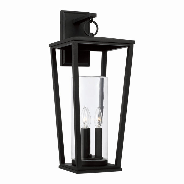 Capital Lighting 948131BK Three Light Outdoor Wall Lantern, Black