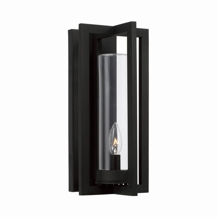 Capital Lighting 948211BK One Light Outdoor Wall Lantern, Black