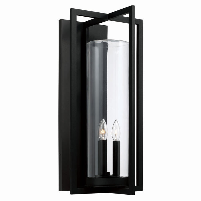 Capital Lighting 948231BK Three Light Outdoor Wall Lantern, Black