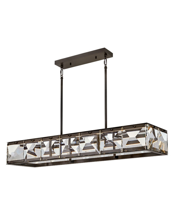 Fredrick Ramond FR30106BX LED Linear Chandelier, Black Oxide
