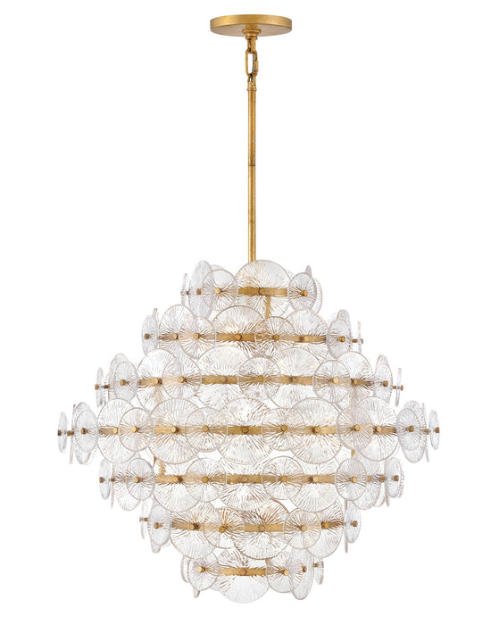 Fredrick Ramond FR30128DA LED Pendant, Distressed Brass