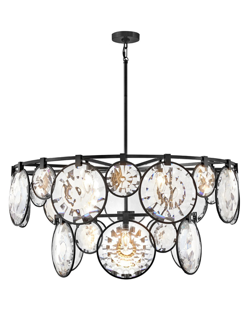 Fredrick Ramond FR31268BLK LED Chandelier, Black