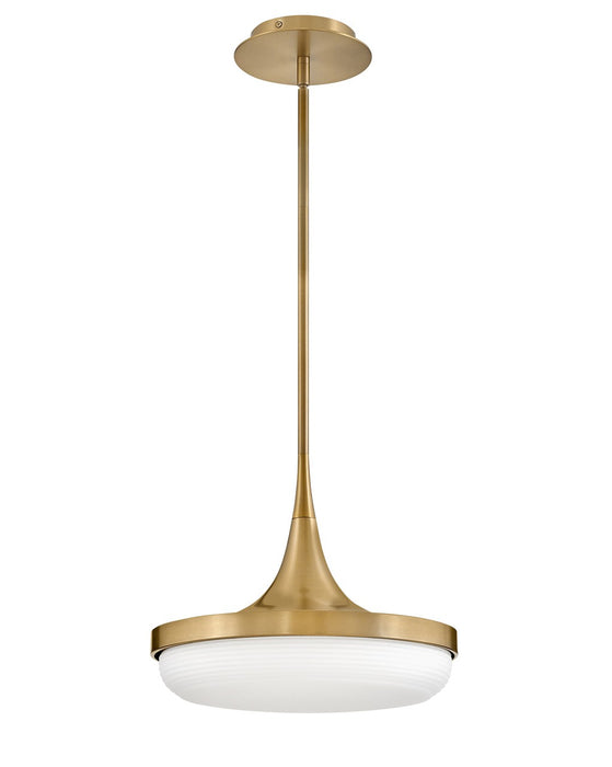 Fredrick Ramond FR35047LCB LED Convertible Pendant, Lacquered Brass