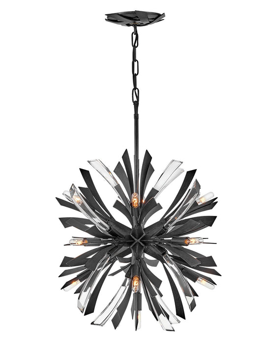 Fredrick Ramond FR40904BGR LED Chandelier, Brushed Graphite
