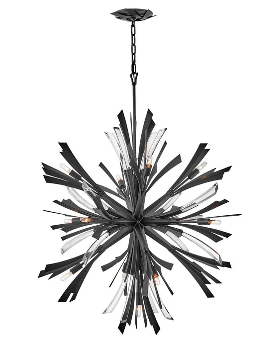 Fredrick Ramond FR40905BGR LED Chandelier, Brushed Graphite