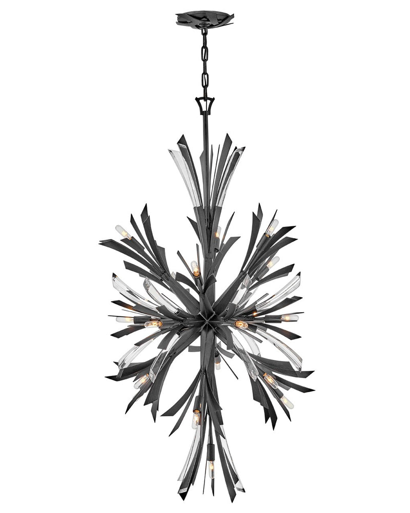 Fredrick Ramond FR40907BGR LED Chandelier, Brushed Graphite
