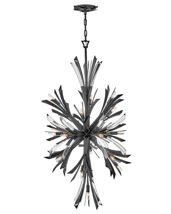 Fredrick Ramond FR40907BGR LED Chandelier, Brushed Graphite