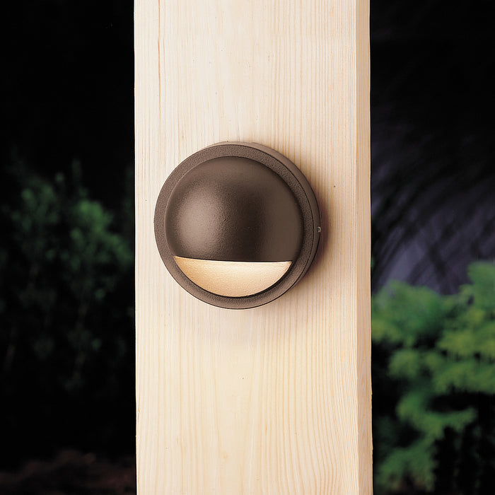 Kichler 15064AZT One Light Deck, Textured Architectural Bronze