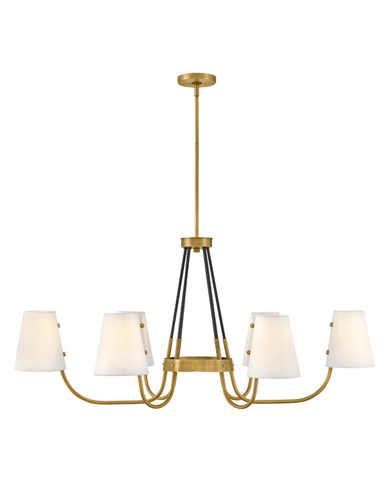 Hinkley 37388HB LED Linear Pendant, Heritage Brass