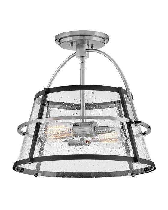 Hinkley 38111BN LED Semi-Flush Mount, Brushed Nickel