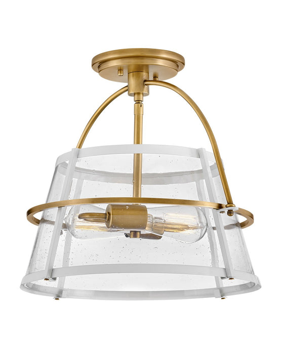 Hinkley 38111HB-PT LED Semi-Flush Mount, Heritage Brass