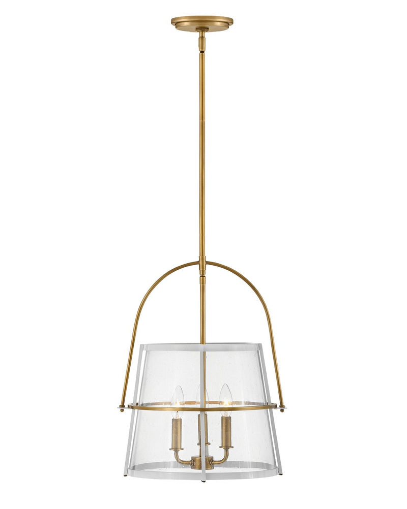 Hinkley 38113HB-PT LED Pendant, Heritage Brass