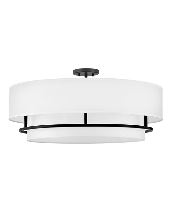 Hinkley 38895BK LED Semi-Flush Mount, Black