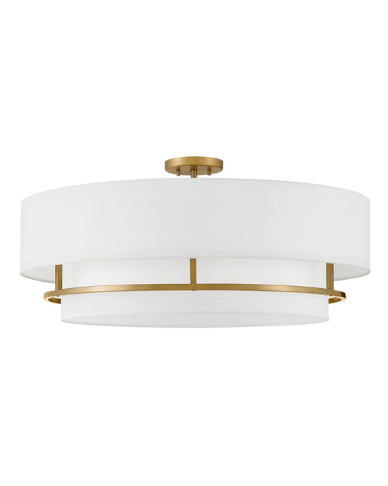 Hinkley 38895LCB LED Semi-Flush Mount, Lacquered Brass