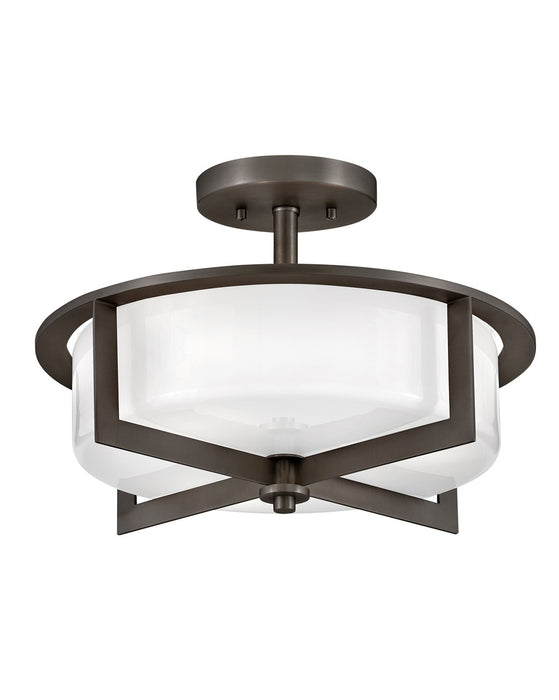 Hinkley 42033BX LED Semi-Flush Mount, Black Oxide