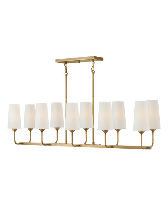 Hinkley 45005HB LED Linear Pendant, Heritage Brass