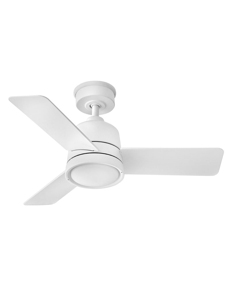 Hinkley 905236FMW-LWA 36" Ceiling Fan, Matte White