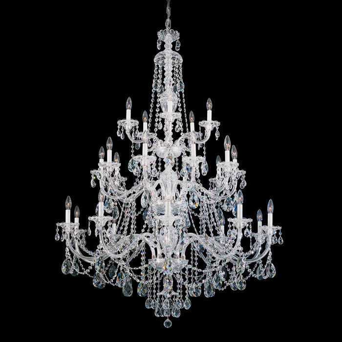 Schonbek 3610-40H 25 Light Chandelier, Polished Silver