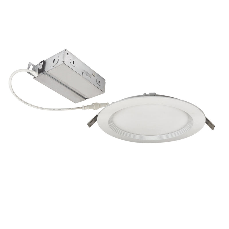 Nora Lighting NEFLINTW-R6MPW LED Downlight, Matte Powder White