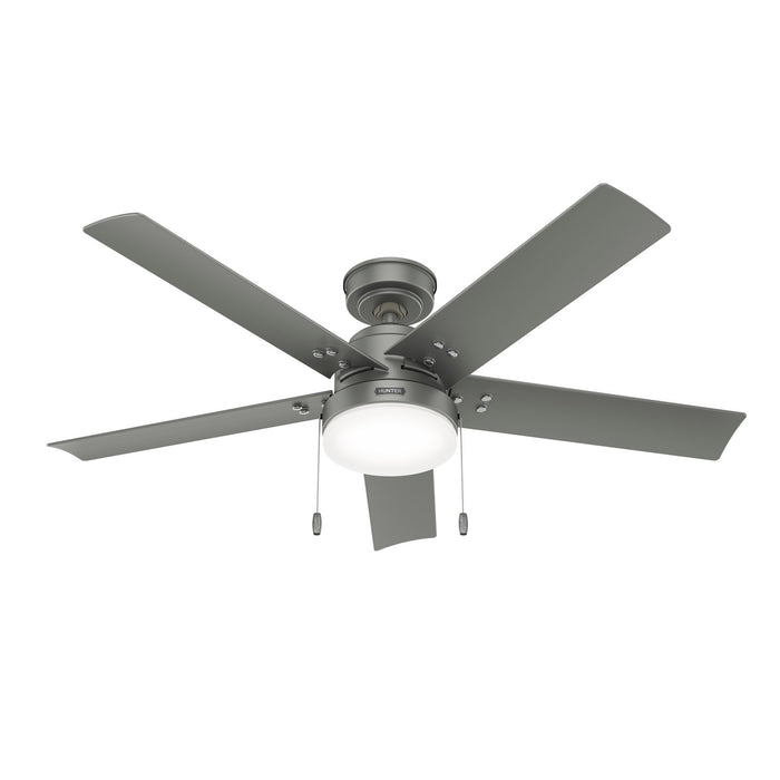 Hunter 51682 52" Ceiling Fan, Matte Silver