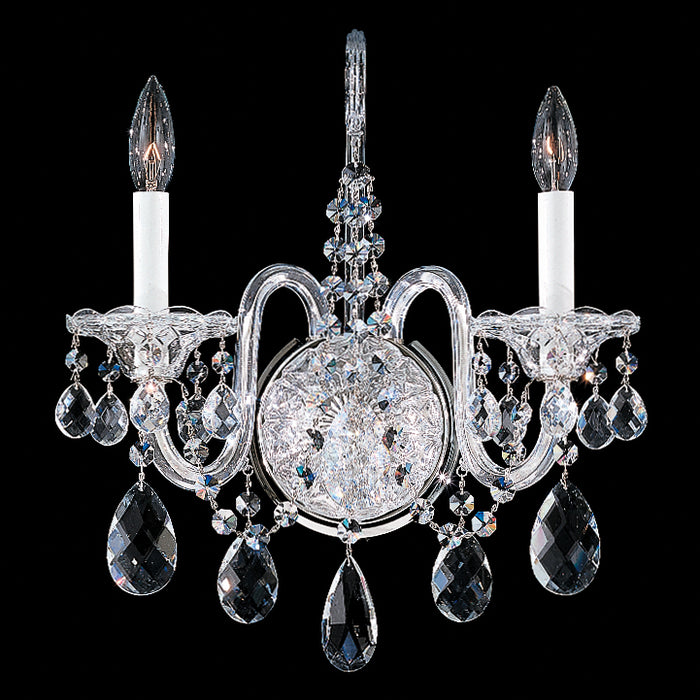 Schonbek 2991-40S Two Light Wall Sconce, Silver