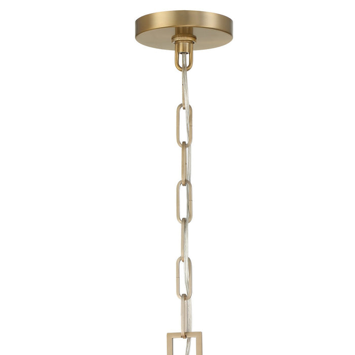 Crystorama 2256-VG Six Light Chandelier, Vibrant Gold