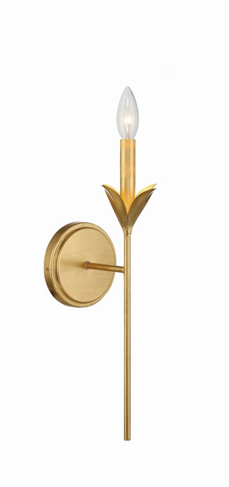 Crystorama 531-GA One Light Wall Sconce, Antique Gold