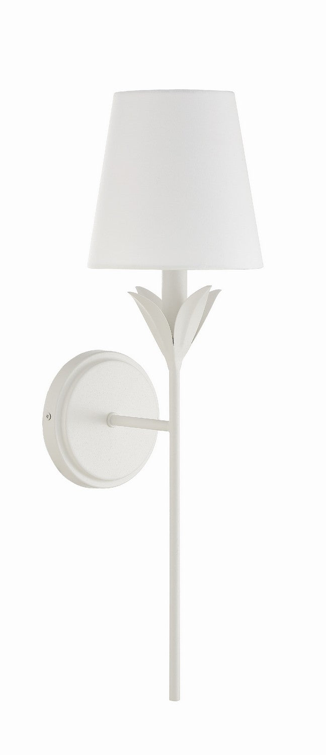 Crystorama 531-MT One Light Wall Sconce, Matte White