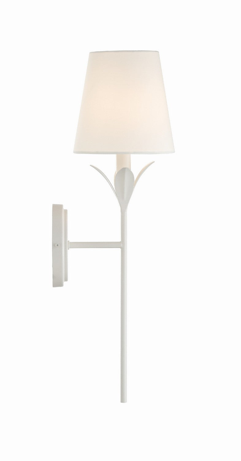 Crystorama 531-MT One Light Wall Sconce, Matte White