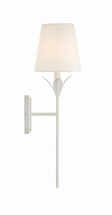 Crystorama 531-MT One Light Wall Sconce, Matte White