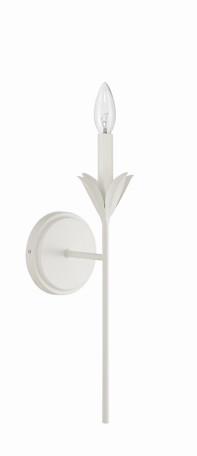 Crystorama 531-MT One Light Wall Sconce, Matte White