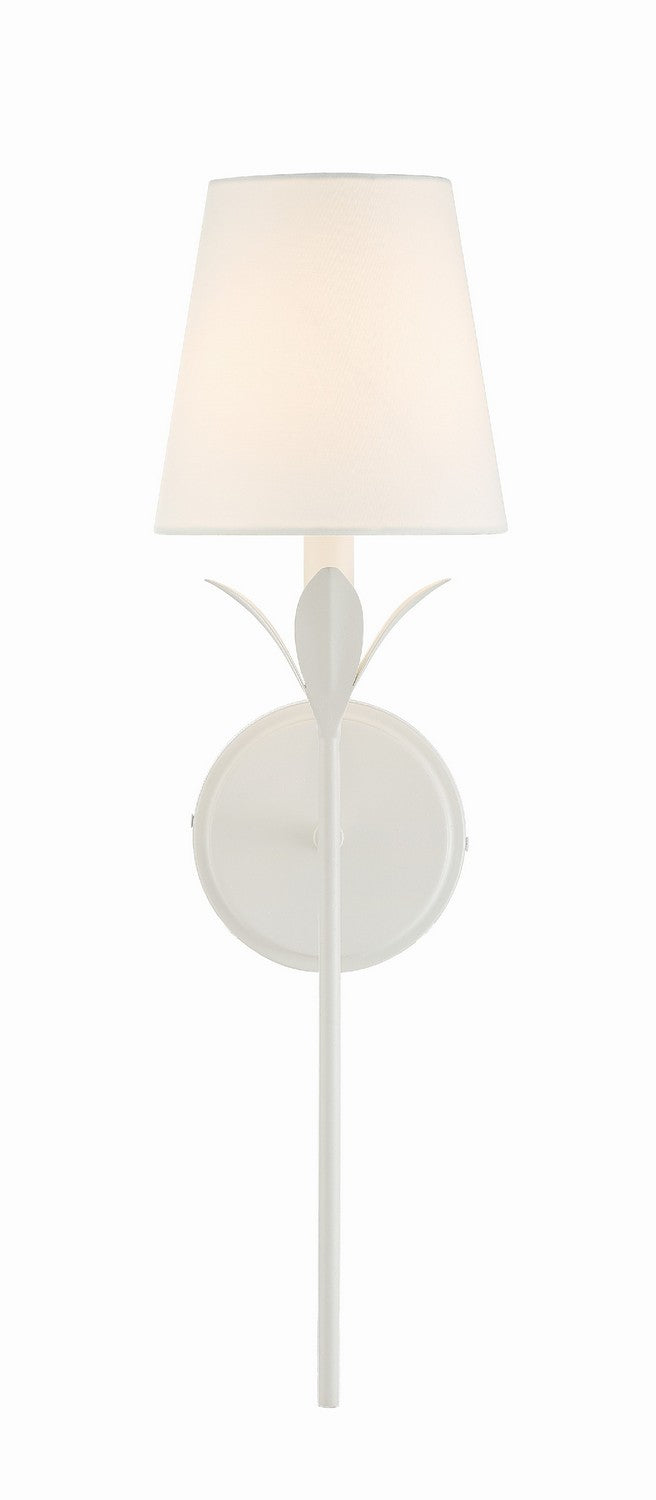 Crystorama 531-MT One Light Wall Sconce, Matte White