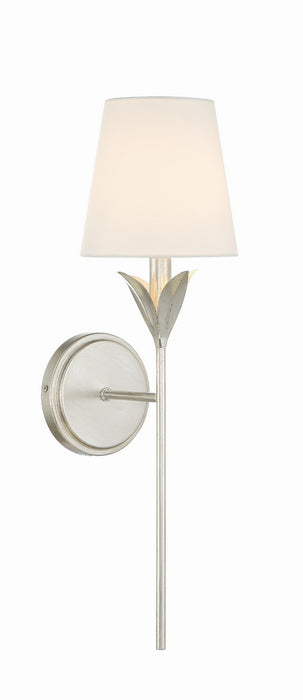 Crystorama 531-SA One Light Wall Sconce, Antique Silver