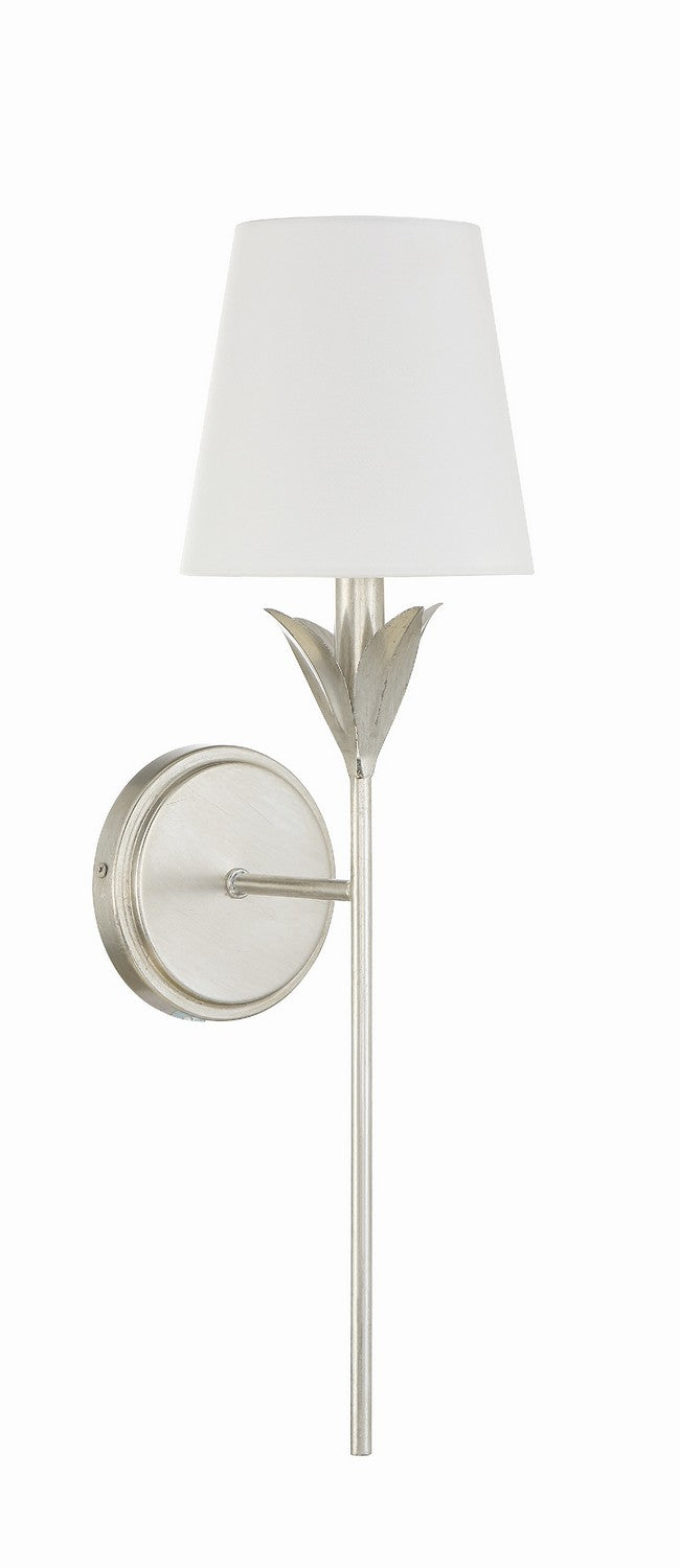 Crystorama 531-SA One Light Wall Sconce, Antique Silver