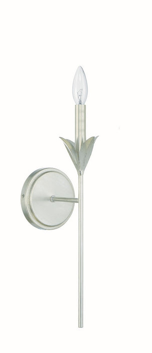 Crystorama 531-SA One Light Wall Sconce, Antique Silver