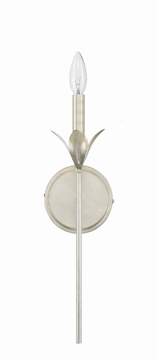 Crystorama 531-SA One Light Wall Sconce, Antique Silver