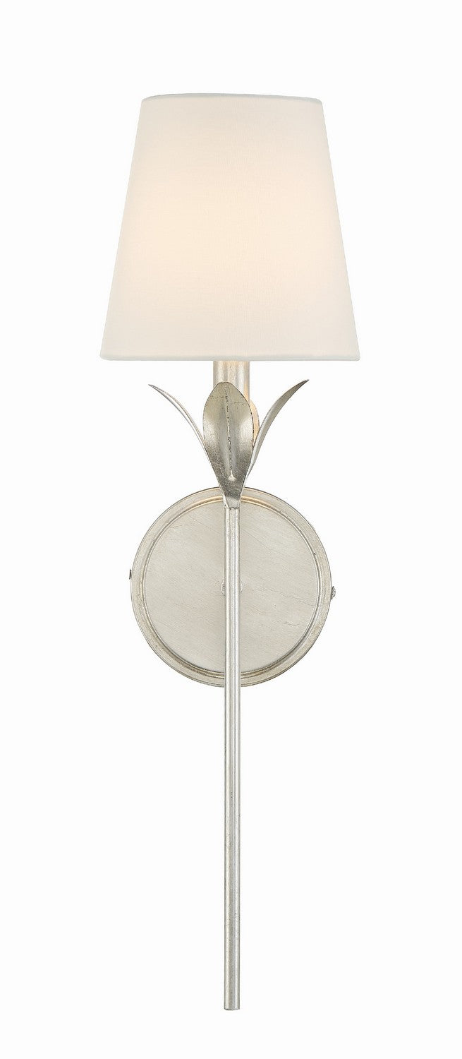 Crystorama 531-SA One Light Wall Sconce, Antique Silver
