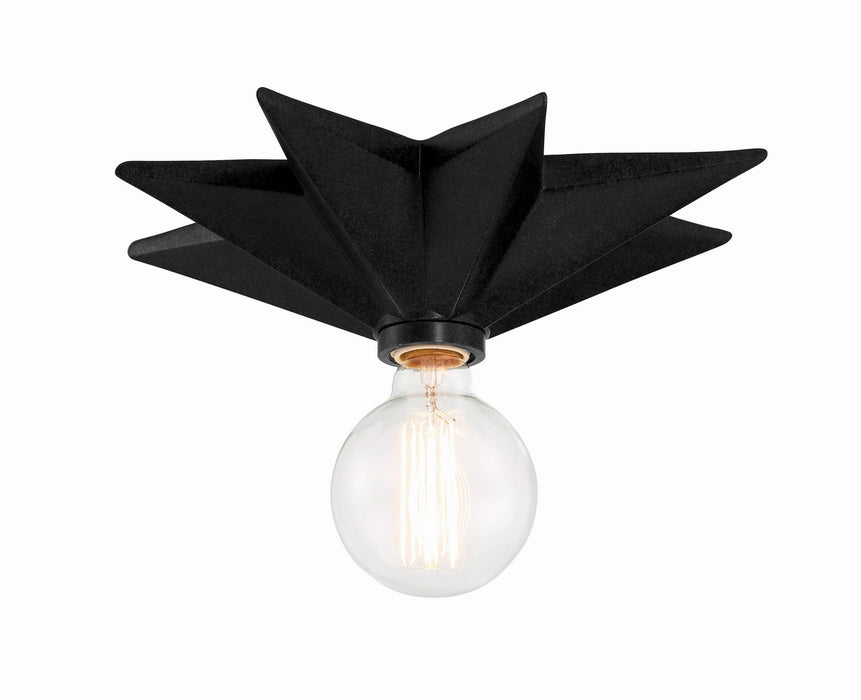 Crystorama 9230-BK_CEILING One Light Flush Mount, Black