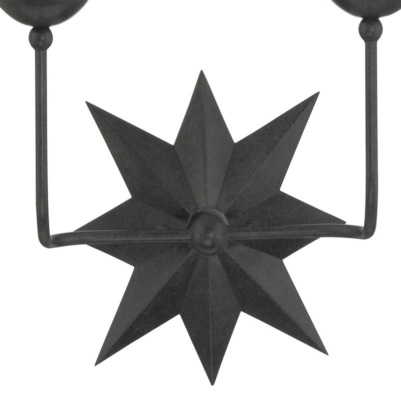 Crystorama 9232-BK Two Light Wall Sconce, Black