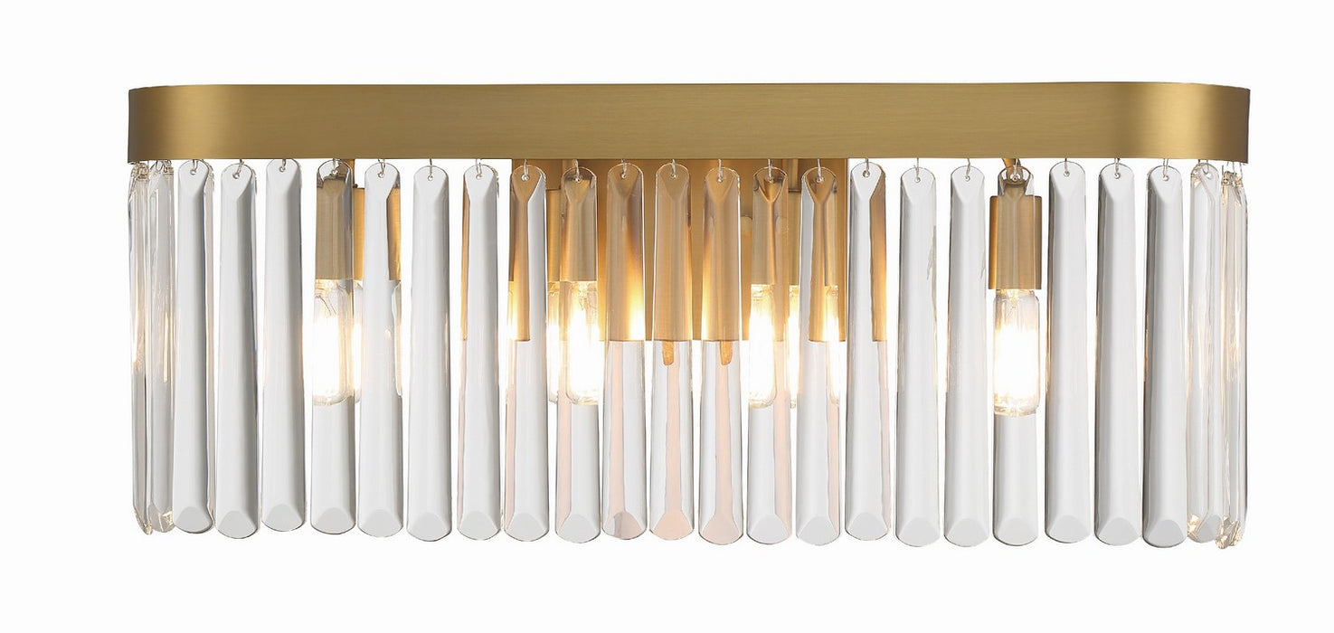 Crystorama EMO-5403-MG Four Light Bath, Modern Gold