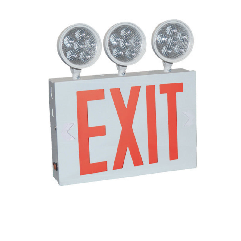 Nora Lighting NEX-751-LED/R3 Ny Approved LED Exit/Em Combo, White