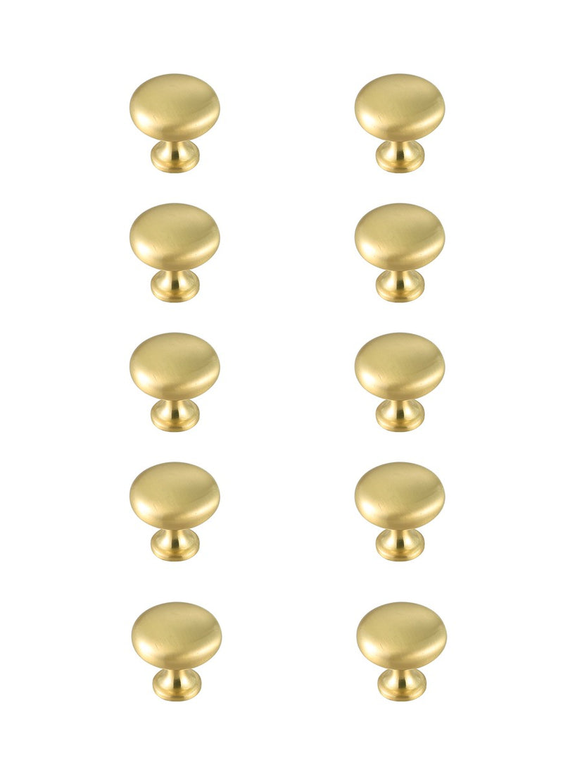 Elegant Lighting KB2002-GD-10PK Knob Multipack (Set of 10), Brushed Gold