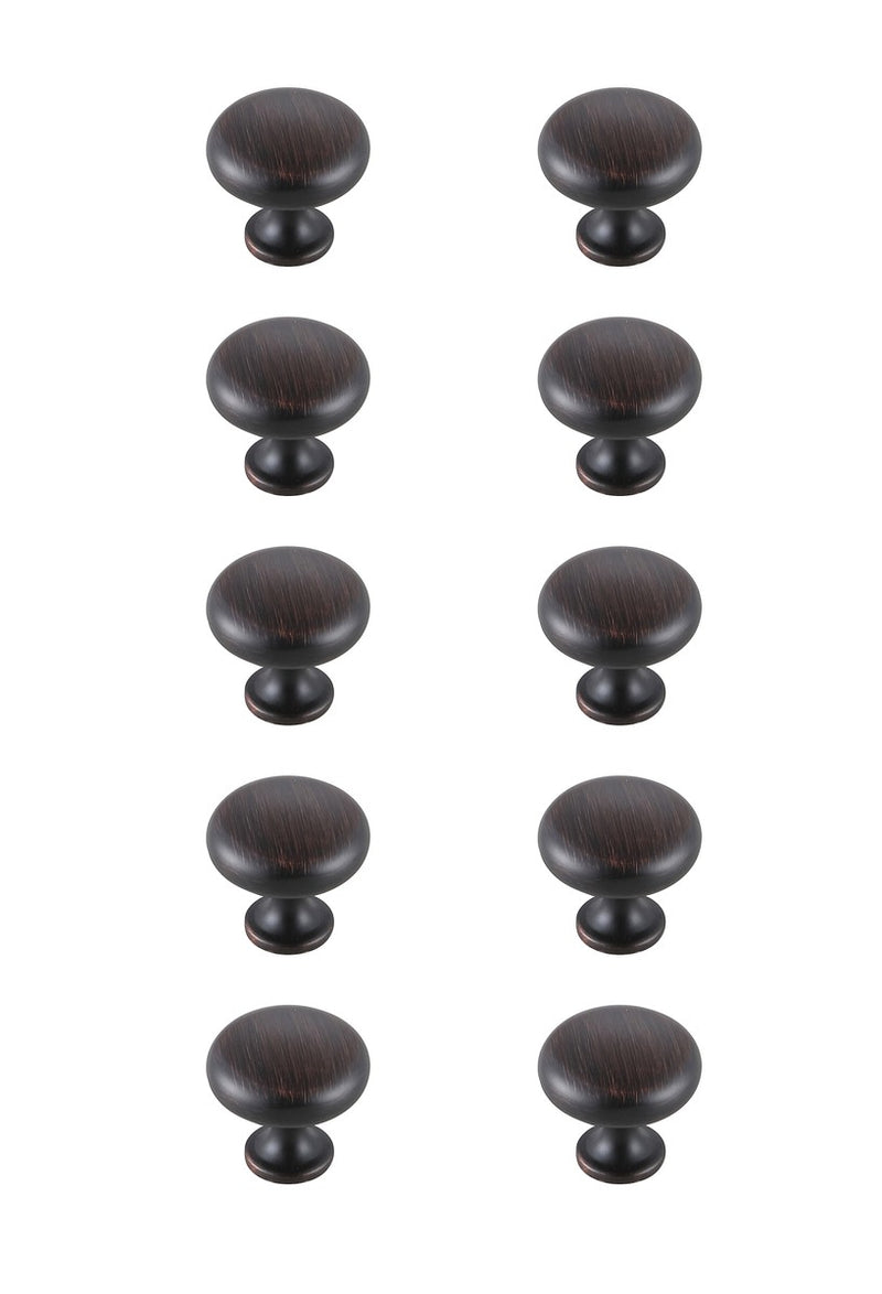 Elegant Lighting KB2002-ORB-10PK Knob Multipack (Set of 10), Oil-rubbed Bronze