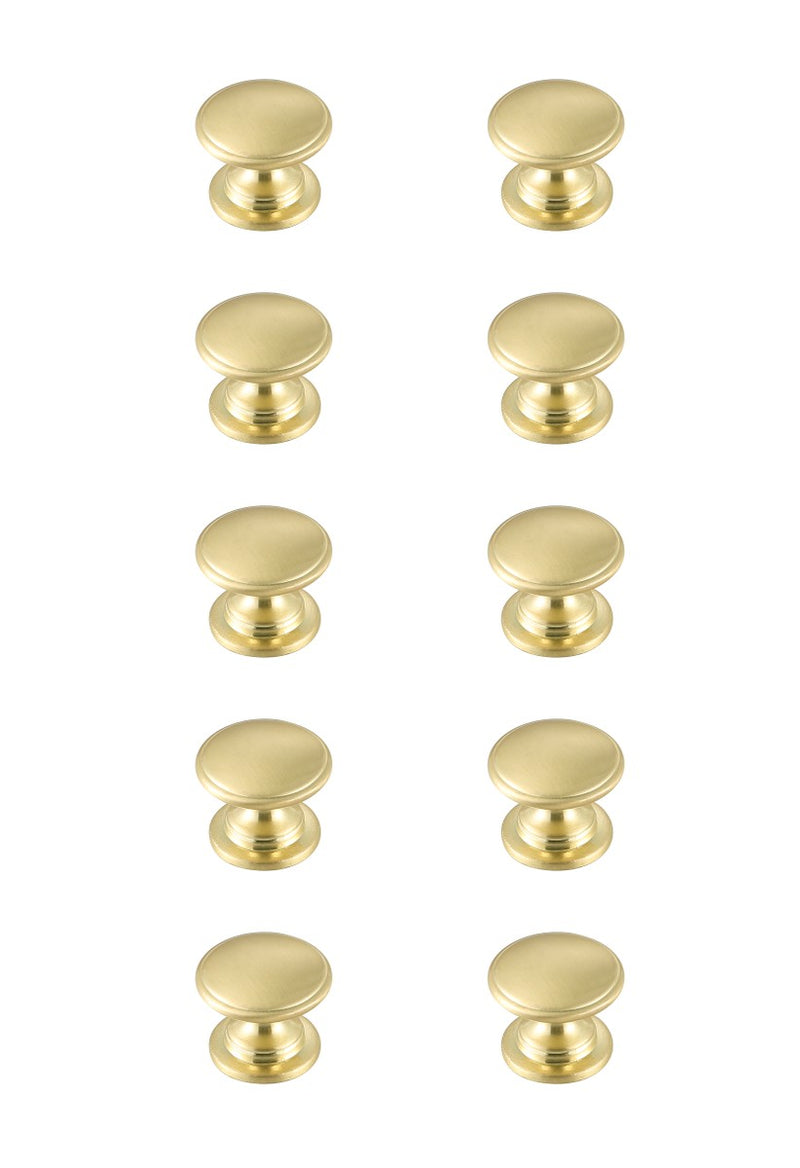 Elegant Lighting KB2004-GD-10PK Knob Multipack (Set of 10), Brushed Gold