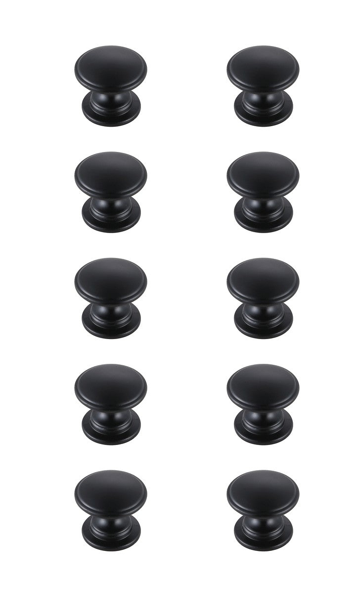 Elegant Lighting KB2004-MB-10PK Knob Multipack (Set of 10), Matte Black