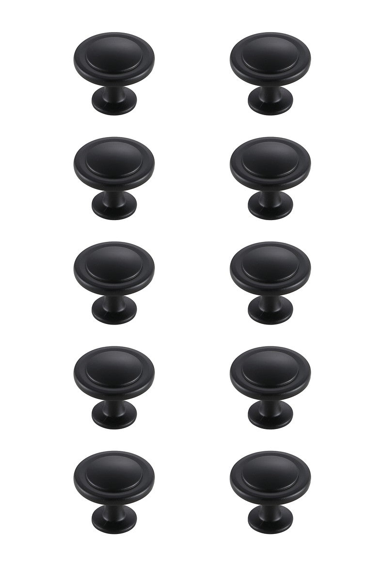 Elegant Lighting KB2005-MB-10PK Knob Multipack (Set of 10), Matte Black