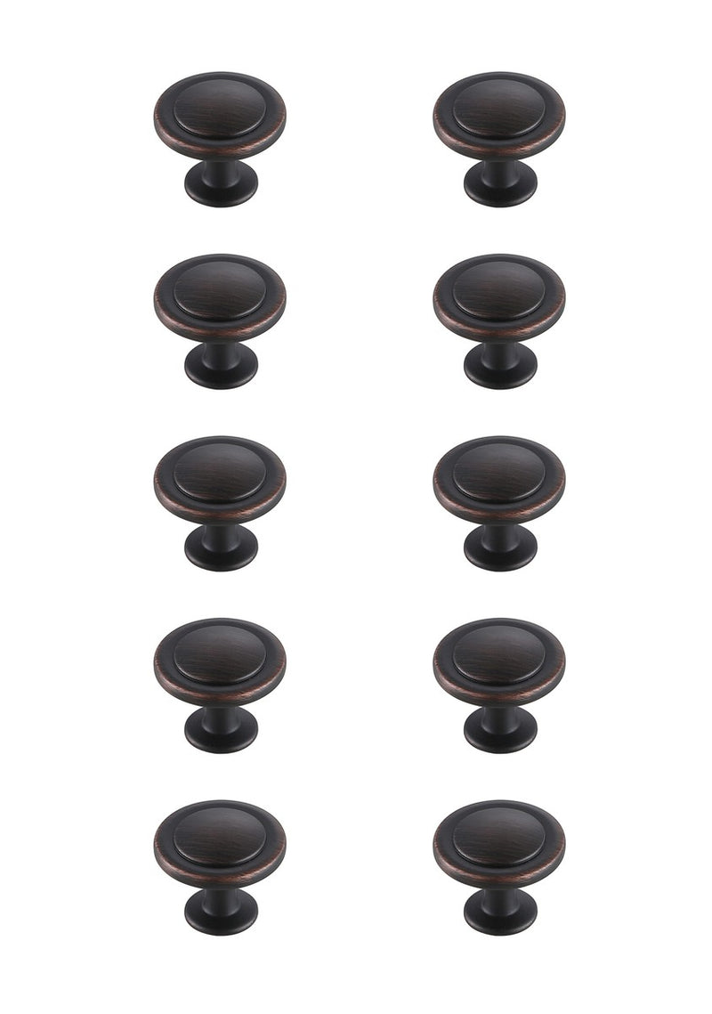Elegant Lighting KB2005-ORB-10PK Knob Multipack (Set of 10), Oil-rubbed Bronze
