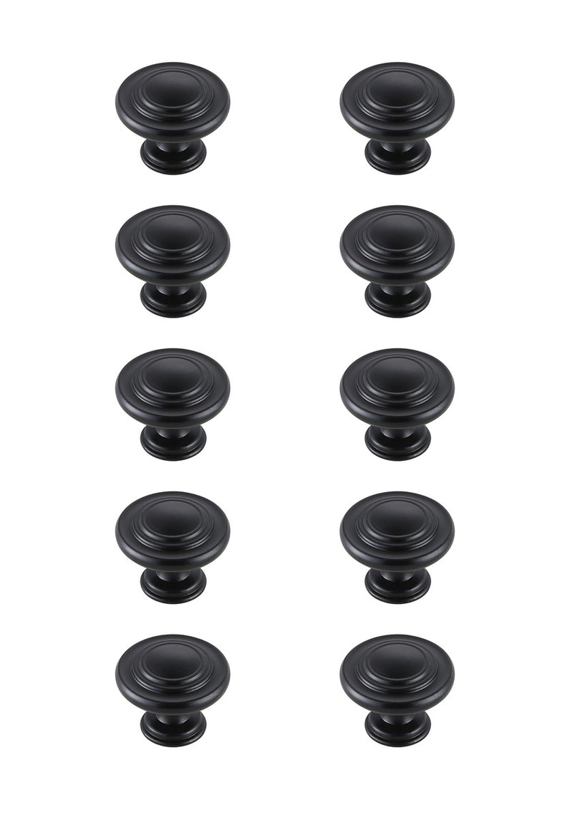 Elegant Lighting KB2006-MB-10PK Knob Multipack (Set of 10), Matte Black